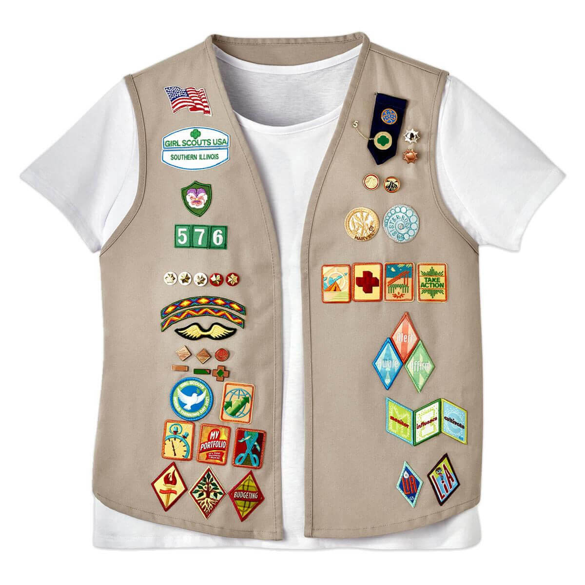 Older Girl Scout Vest