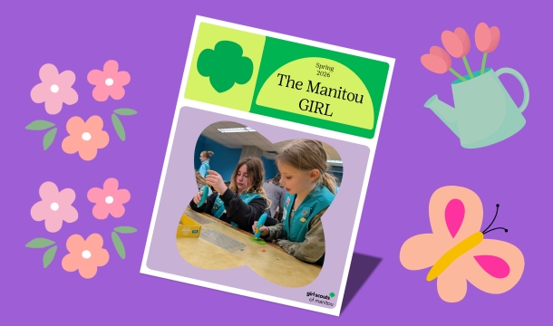 image featuring a cover of the manitou girl magazine